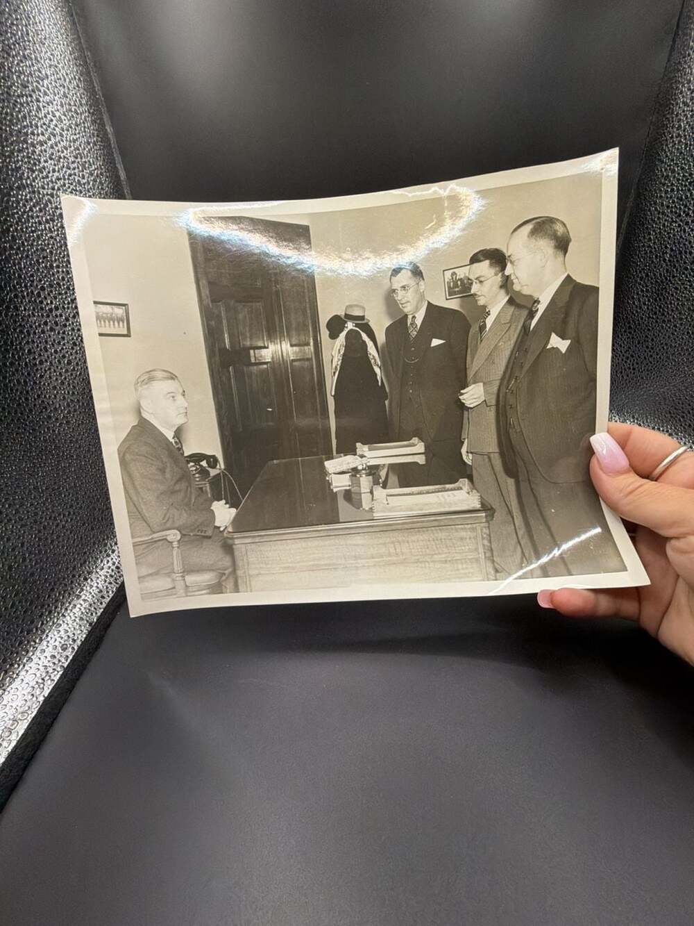 Vintage Original Lot of 5 Candid Press Photographs Featuring Historical Politica